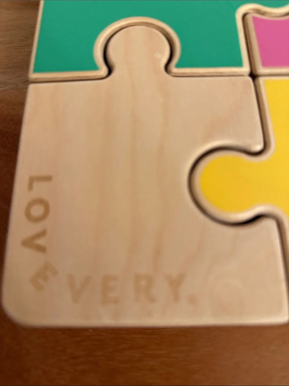 Lovevery chunky Color Block jigsaw Puzzle companion kit 22 months